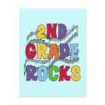 Multicolor 2nd Grade Rocks Tshirts and Gifts postcards