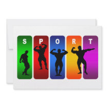 Multicolor Bodybuilding Emblem Announcements