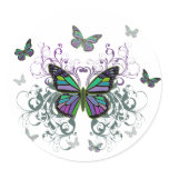 MultiColor Butterfly stickers