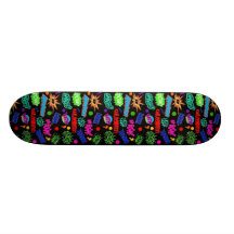 Multicolor Comic Call-Outs Skate Decks