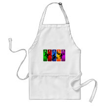 Multicolor Motocross Emblem Apron