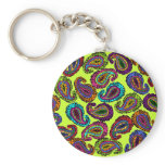 Multicolor Paisley keychains