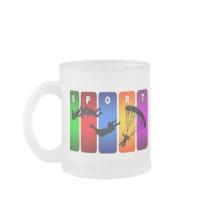 Multicolor Parachuting Emblem Coffee Mug