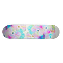 Multicolor Party Background Custom Skate Board