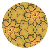 Multicolor pattern Gifts Round Stickers