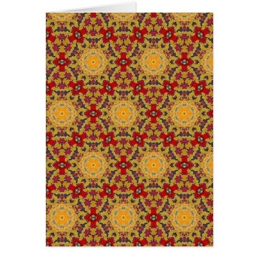 Multicolor pattern greeting card