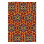 Multicolor pattern greeting card