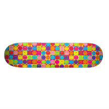Multicolor Pop Smileys Skateboard Decks