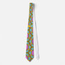 Multicolor Repeat Pattern Tie
