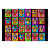 Multicolor Sugar Skull Squares