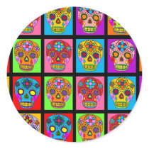 Multicolor Sugar Skull Squares