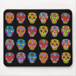 Multicolor Sugar Skulls mousepads