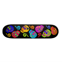 Multicolor Sugar Skulls Skateboard