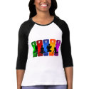 Multicolor Yoga Emblem t-shirts