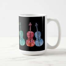 Multicolored Cellos Mug