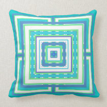 Multicolored Decorator Design Throw Pillow pillows
