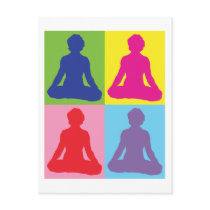 Multicolored Lotus Pose Yoga