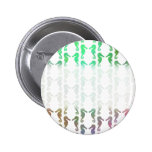 Multicolored Seahorse Pattern Button