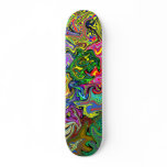Multicolored Warp Skateboard