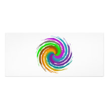 Multicolored wave modèle de double carte