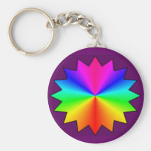 Multicolors star keychain