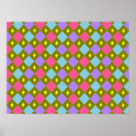 Multicolour Honeycomb Create your own Poster posters