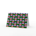 Multicoloured Hogs Greeting Card