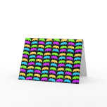 Multicoloured Hogs Greeting Card