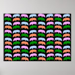 Multicoloured Hogs Poster posters