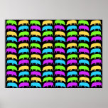 Multicoloured Hogs Poster posters