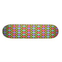 Multicoloured Honeycomb Skateboard