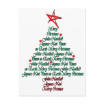 Multilanguage Chistmas Card Feliz Natal Tree postcards