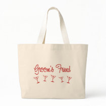 MultiMartini-GroomsFriend-Red Tote Bag