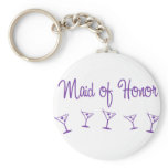 MultiMartini-MaidHonor-Purp keychains