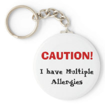 Multiple Allergies Keychain