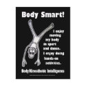 Multiple Intelligences - Body Smart postcards