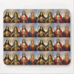 Multiple Jesus & Mary Sacred Hearts mousepads