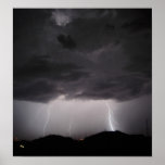 Multiple Lightning Strikes Print