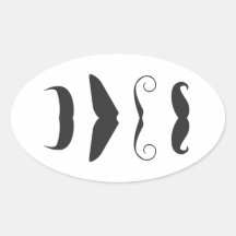 Multiple Moustache Stickers