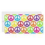 Multiple Multicolor Peace Signs photo cards