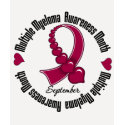 Multiple Myeloma Awareness Month Ribbon of Hearts t-shirts