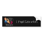Multiple Myeloma Fight Like a Girl Rosie Riveteter bumper stickers