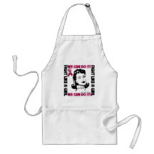 Multiple Myeloma Fight Like A Girl - We Can Do It Aprons