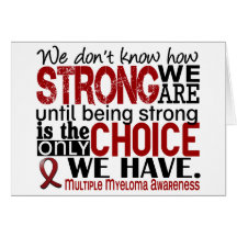 Multiple Myeloma How Strong We Are Greeting Cards