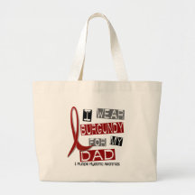 MULTIPLE MYELOMA I Wear Burgundy For My Dad 37 Canvas Bags