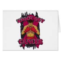 Multiple Myeloma Knock Out Cancer Greeting Card
