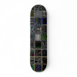 Multiple patterned black Skateboard
