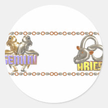(multiple products selected)Gemini Aries zodiac Stickers