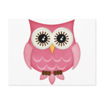 (multiple products selected)Pink Owls Post Cards