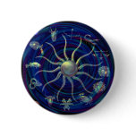 (multiple products selected) Zodiac Wheel of Life Pinback Button